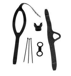 Accessories kit: mouthpiece, mask strap, fin strap, snorkel holder