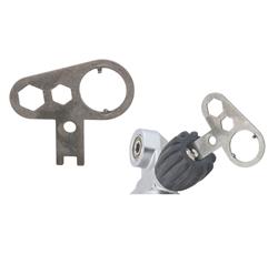 Tank valve knob retainer tool